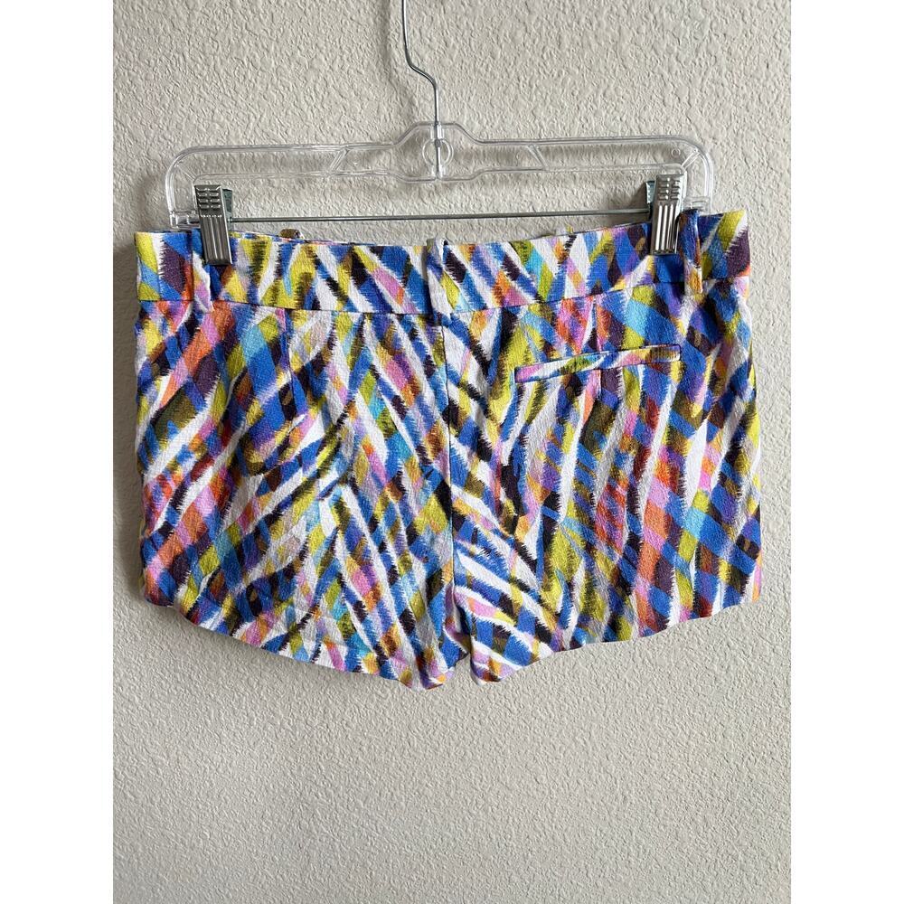Trina Turk Colorful Zebra Print Shorts Women's 4 Rainbow Summer Bold Statement - Picture 6 of 10
